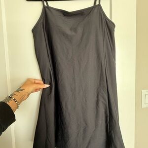 Old Navy Black Spaghetti Strap Slip Jumpsuit